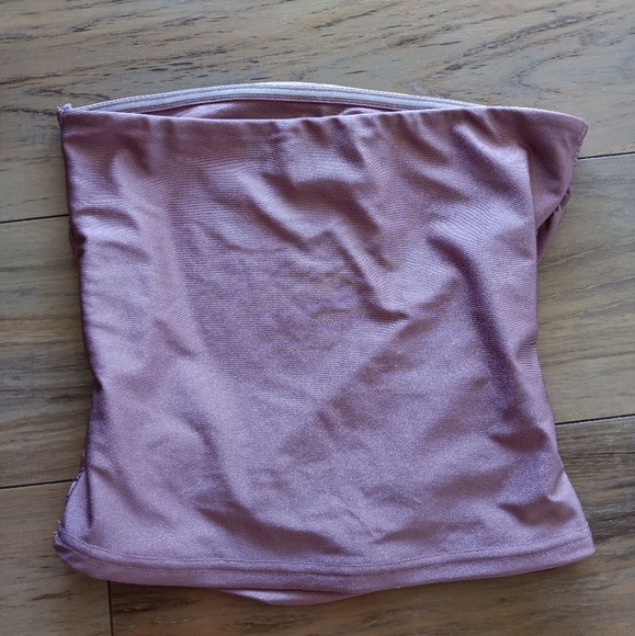 Pink Ruched Tube Top - Picture 6 of 6